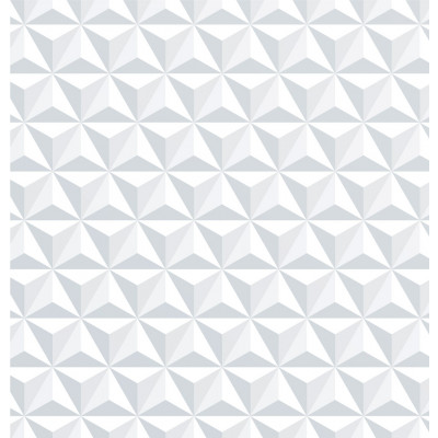 Papel de Parede Triângulos Brancos 3D